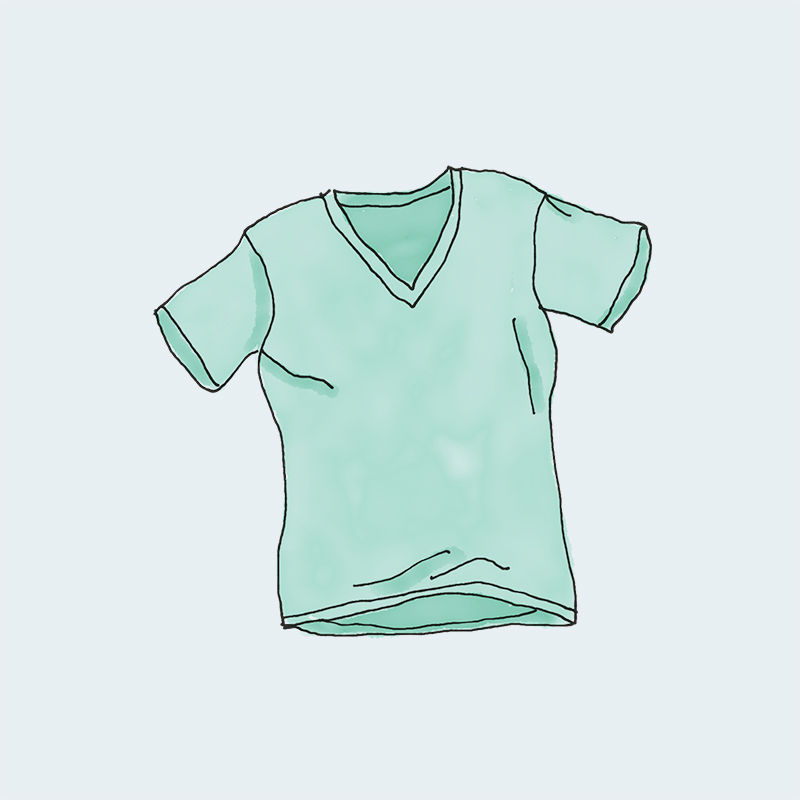 V-Neck T-Shirt - 图片 2